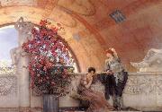 Alma-Tadema, Sir Lawrence Unconscious Rivals, oil painting